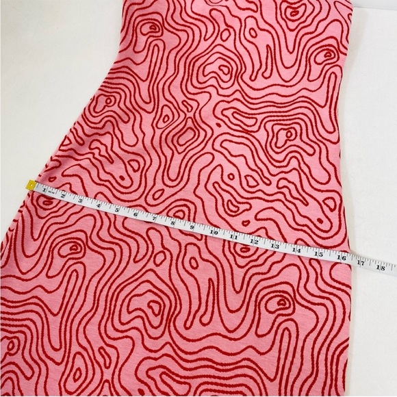 Zara women’s knit swirl print maxi dress pink size small - Picture 10 of 13